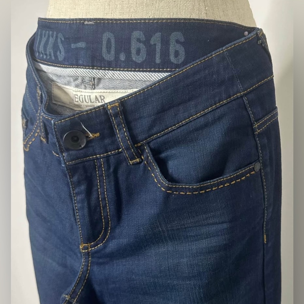 IKKS: Blue Denim Straight Leg Jeans